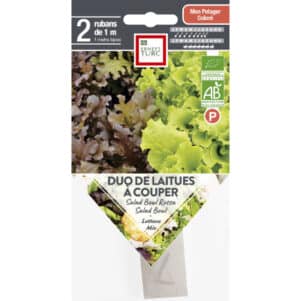 Graines de DUO de laitues à couper BIO - Graines et semences Ernest Turc