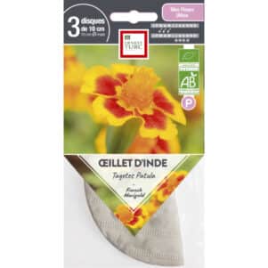Graines de Oeillet d'Inde BIO Tagetes Patula - Graines et semences Ernest Turc