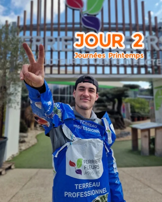 Les 10 ans des Journées de Printemps – Jour 2 🥳

Hier, on vous parlait des offres… aujourd’hui, place aux animations.

🔬 Analyse de terre : réservez votre créneau – encore quelques places disponibles jusqu’à 18h

🌿 Atelier taille japonaise (NIWA): dernières places cet après-midi - 14h & 15h30

🙋 Rencontre avec nos experts fournisseurs : conseils personnalisés toute la journée

🧇 Dégustation de gaufres belges offerte par DCM : c'est aujourd'hui seulement

🚗 Mr Terreau est aussi de la partie : ajustement du costume et aide au chargement de vos achats, avec force et sourire

On vous attend aujourd’hui jusqu'à 19h non stop✌️

📅 Journées Printemps - les 26 • 27 • 28 mars
📍 Végétalerie Ferrière Fleurs – L’Arbresle

#cadeau #printemps #ferrierefleurs #promotion #jardinerie